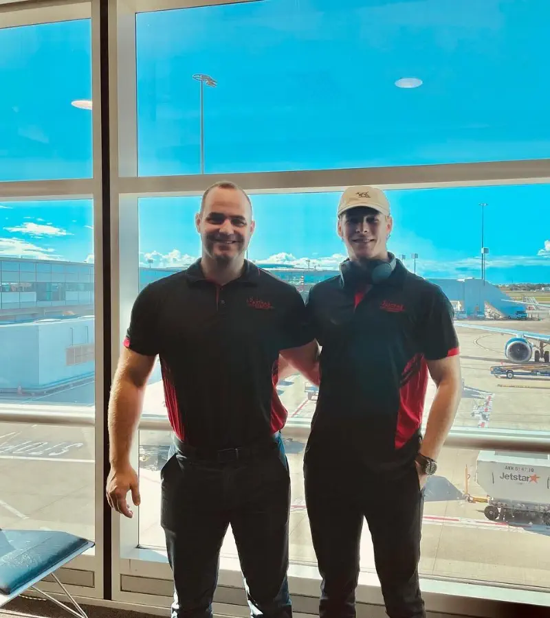 Astrad Team Member Selfie At Airport